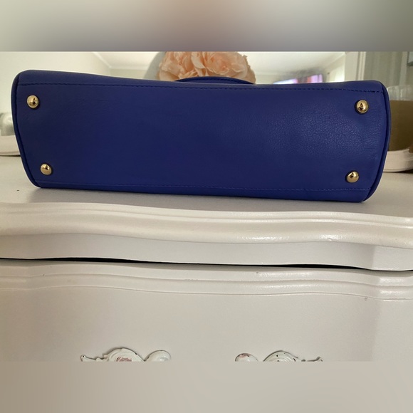 🦊 Emma Fox Electric Blue leather satchel - Picture 6 of 7